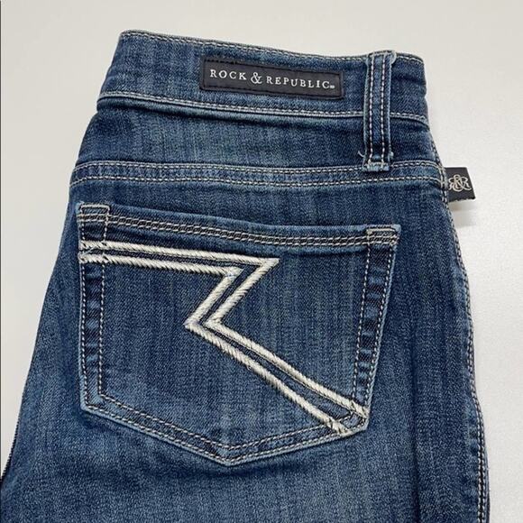 Rock & Republic Denim - ROCK & REPUBLIC KENDALL Womens 4 SHORT Blue Jeans